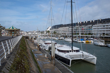 Fototapeta premium Port du Pouliguen in the city centre