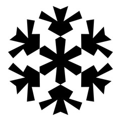 Simple Snowflake Isolated