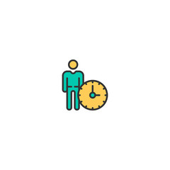 Modern and minimalist icon design. Management icon vector design