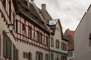 Fototapeta premium The historic old town of Bamberg with baroque architecture and iconic wood-framed houses - Bavaria, Germany