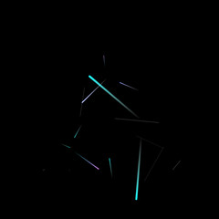 Fast Effect. Motion Neon Light Movement static