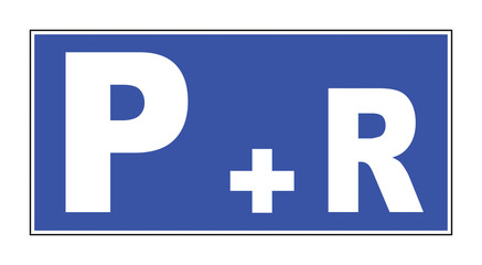 Fototapeta premium Park and ride sign