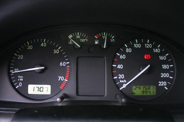 speedometer and tachometer