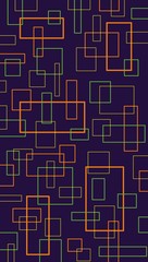  Light green, orange and yellow contour rectangles on a purple background