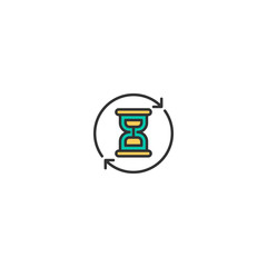 Modern and minimalist icon design. Management icon vector design