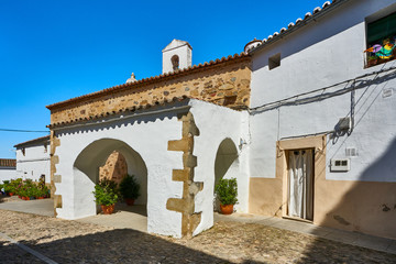 The medieval village of Caceres, Spain