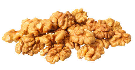 walnuts isolated on white background