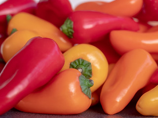 Colorful tasty peppers background