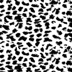 Leopard pattern texture over white background