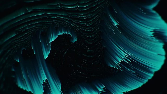 Glitchy textured multicolor background loop with noisy lines and video feedback