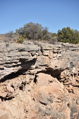 Montezuma Well. Part of Montezuma Castle National Monument. Rim Rock, AZ., U.S.A. Jan. 13, 2018. A natural limestone sinkhole 386-feet in diameter producing 1.5-mil US gallons of water each day.