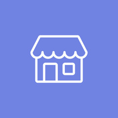 Simple Store or shop line icon