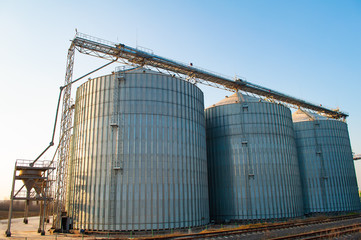 Shrovetide plant, modern storage facilities for grain crops from leading European manufacturers.