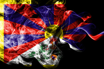 Tibet smoke flag, dependent territory flag