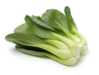 Pok Choi on white background