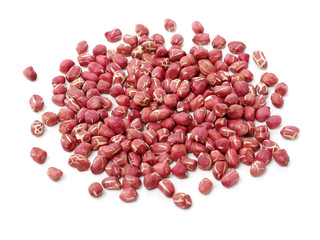 Peanuts on white background