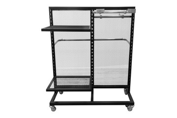 Advertising POS POI Display Rack Shelves For Supermarket Floor Showcase on the white