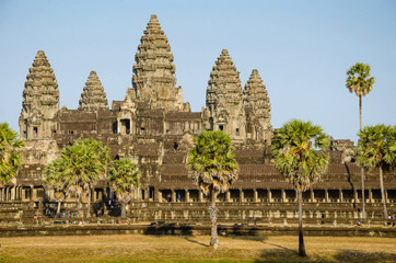 Fototapeta na wymiar Angkor Wat is The One of World's Heritage at Siem Reap Province, Cambodia.