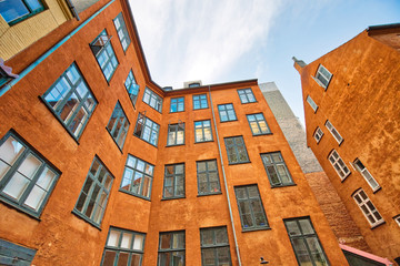 Copenhagen, scenic historic old city streets