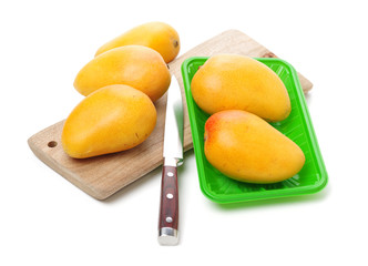 Mango on white background