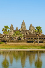 Fototapeta na wymiar Angkor Wat is The One of World's Heritage at Siem Reap Province, Cambodia.