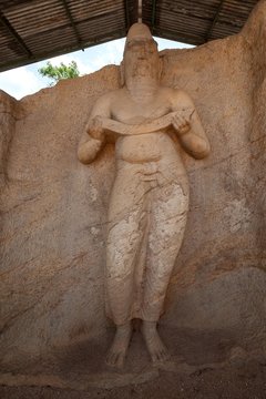 Statue of King Parakramabahu, Polonnaruwa, North Central Province, Sri Lanka, Asia