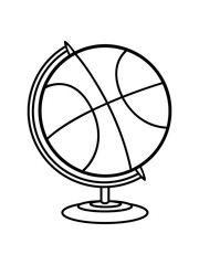 globus basketball club spielen korb werfen verein planet erde weltkugel welt spaß design clipart cool