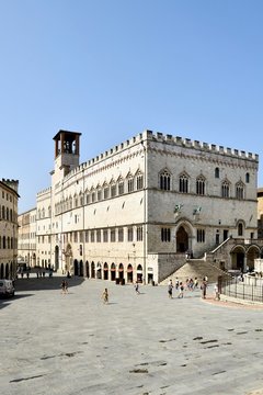 Prior's Palace, Palazzo dei Priori, Piazza IV Novembre, Todi, Perugia Province, Umbria, Italy, Europe