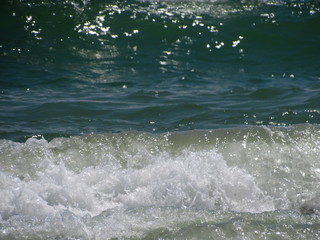 waves on beach
