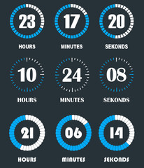 Flip countdown clock counter timer.