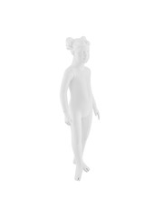 Gloss color mannequin woman isolated