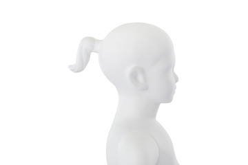 Gloss color mannequin woman isolated