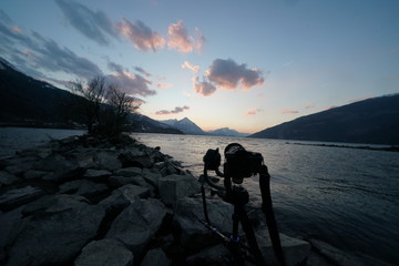 Sonnenuntergang am Thunersee 26.02.2019