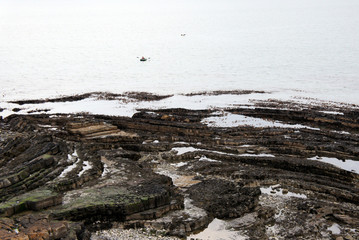 Crumpled coast of the Atlantic Ocean.