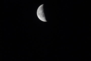 Zunehmender Mond, Mondphasen 12.02.2019