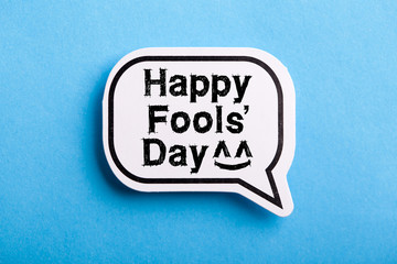 Happy April Fools' Day Speech Bubble