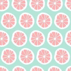 Cute abstract orange seamless pattern 