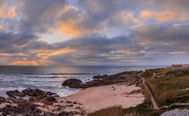 Fotografias na praia de castro de São Paio