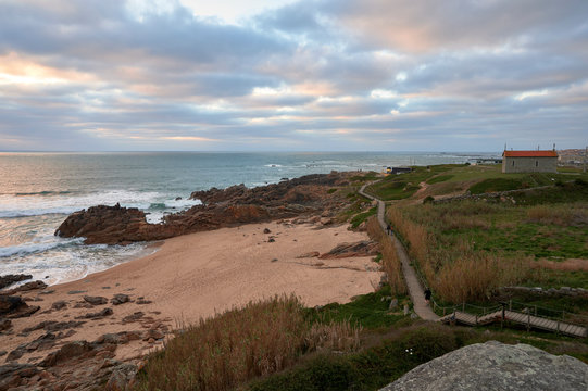 Fotografias na praia de castro de S&atilde;o Paio