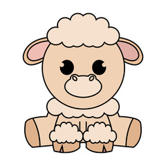 Abstract cute sheep