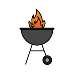 Cartoon barbecue object