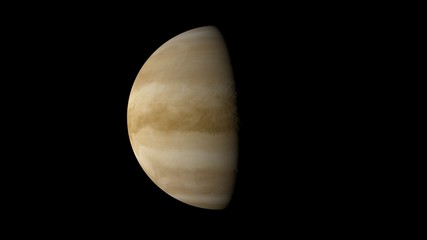 3d rendering venus planet