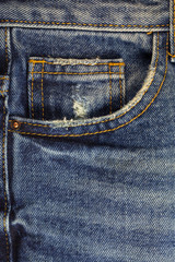 Denim pocket, Blue jeans.