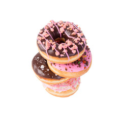 donut or donut with concept on a background.