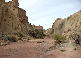 Rainbow Canyon in Talampaya National Park, located in the east/centre of La Rioja Province, Argentina. This park was designated a UNESCO World Heritage Site in 2000.