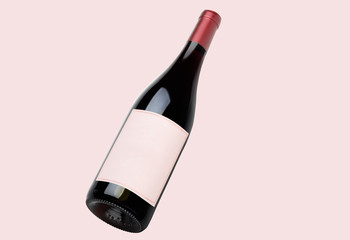 Wine Bottle Mock-Up. Blank Label