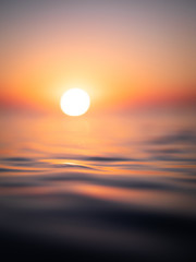 Sun Setting on Water
