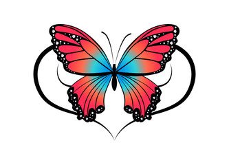 butterfly ornament tattoo