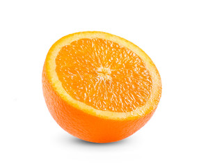 Orange slice isolated on white background.