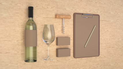 Wine or sommelier branding template